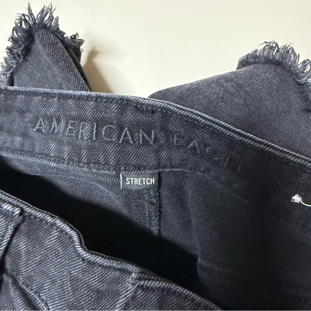 American Eagle Highest Rise Boyfriend Black Short Size 8 - Picture 4 of 6